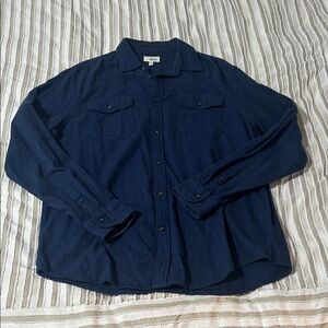 Sonoma Navy Wool Blend Shirt